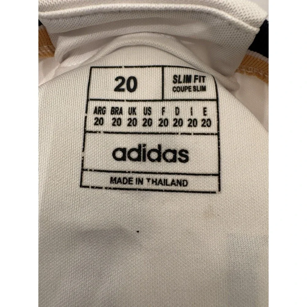 Adidas Real Madrid Solano #4 Soccer Jersey Womens Size 20 White Aeroready